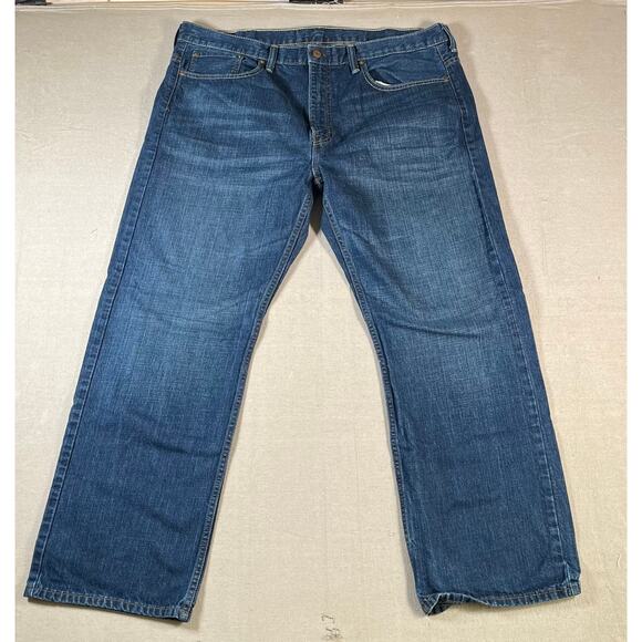 Levis 569 Jeans Mens 38x30 Blue Loose Straight Baggy Fit Dark Denim - Picture 2 of 9